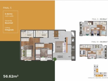 56,62m 02Dorms/Suite