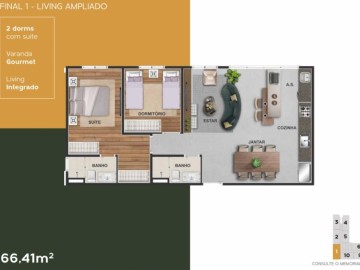 66,41m 03Dorms/Suite (LIVING)